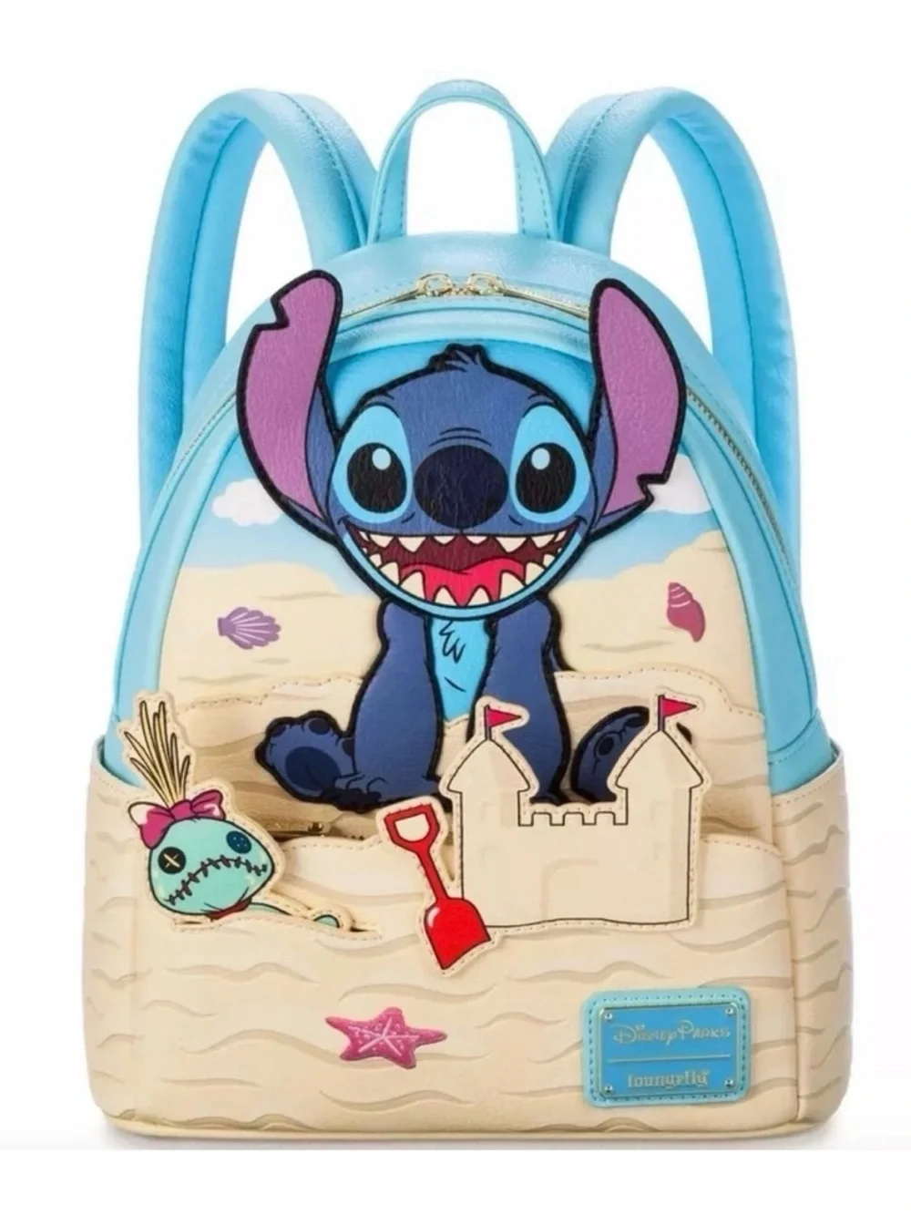 Disney Parks x Loungefly Stitch Sandcastle Mini Backpack & Wallet Set